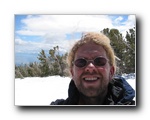 2005-06-18 Relay Peak (83) View from Tamarack summit of me and Tahoe